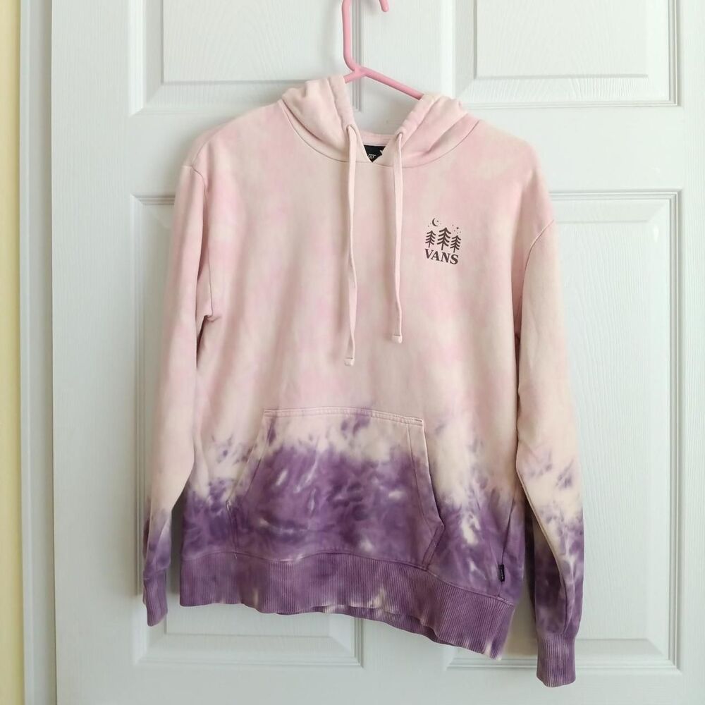 Vans Pastel Pink & Purple Tie-Dye Hoodie - Size XS